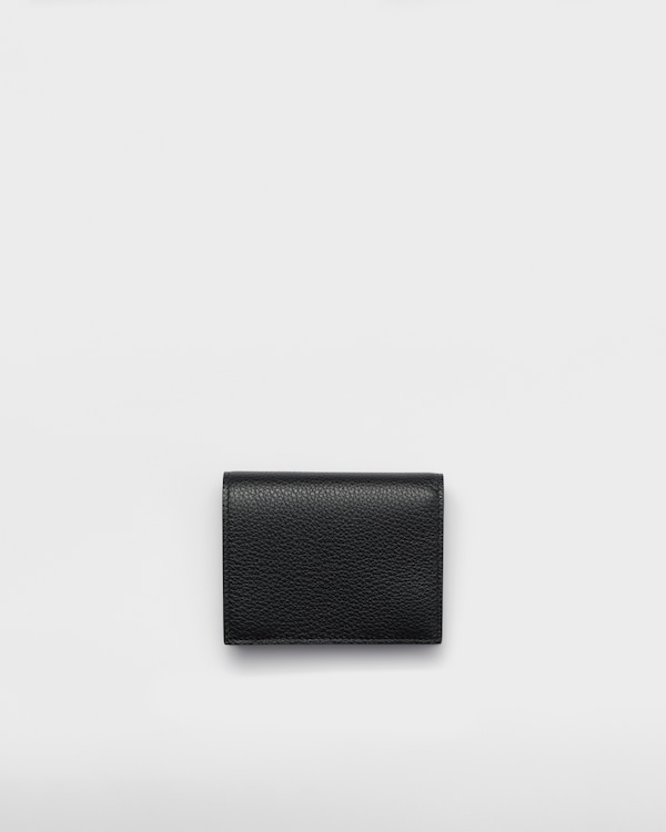 Small leather wallet - Black Small leather wallet - Black