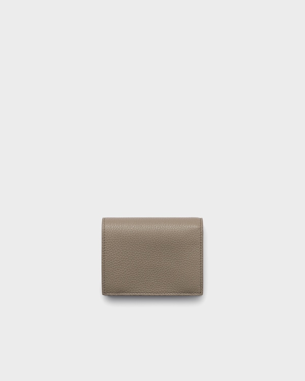 Small leather wallet - Clay Grey Small leather wallet - Clay Grey