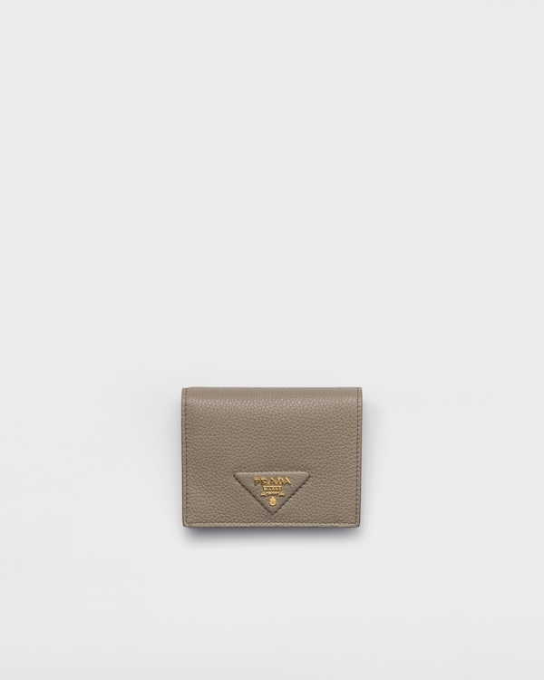 Black Small Saffiano Leather Wallet | PRADA