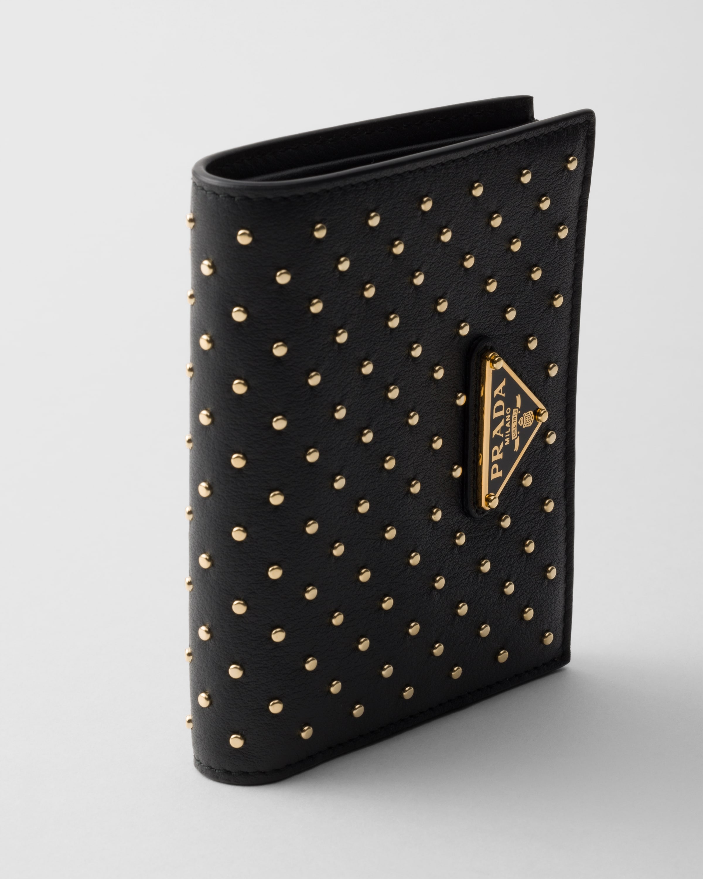 【関税&送料込】Prada Studded Leather French Wallet PRADA wallet Studded leather Authentic Used L3515 | eBay