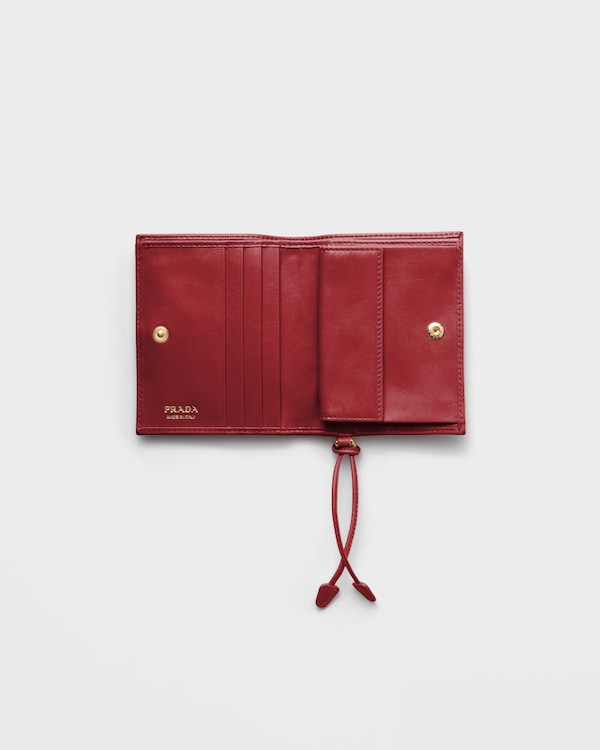 Small leather wallet - Red Small leather wallet - Red