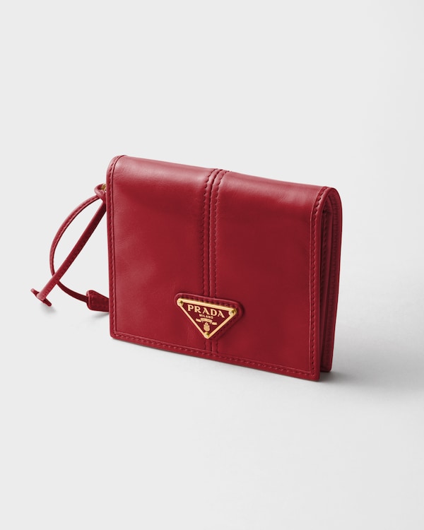 Small leather wallet - Red Small leather wallet - Red