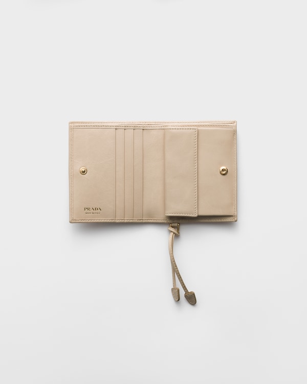 Small leather wallet - Travertine Stone Small leather wallet - Travertine Stone