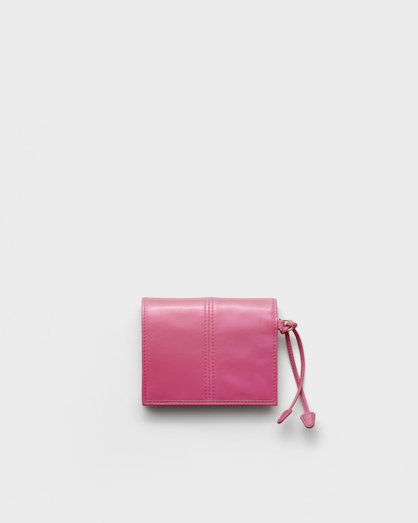Small leather wallet - Peony Pink Small leather wallet - Peony Pink