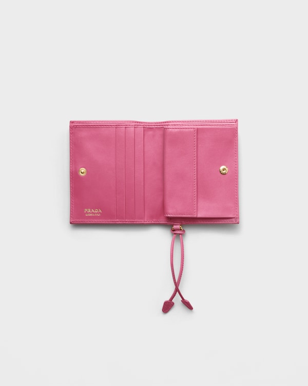 Small leather wallet - Peony Pink Small leather wallet - Peony Pink