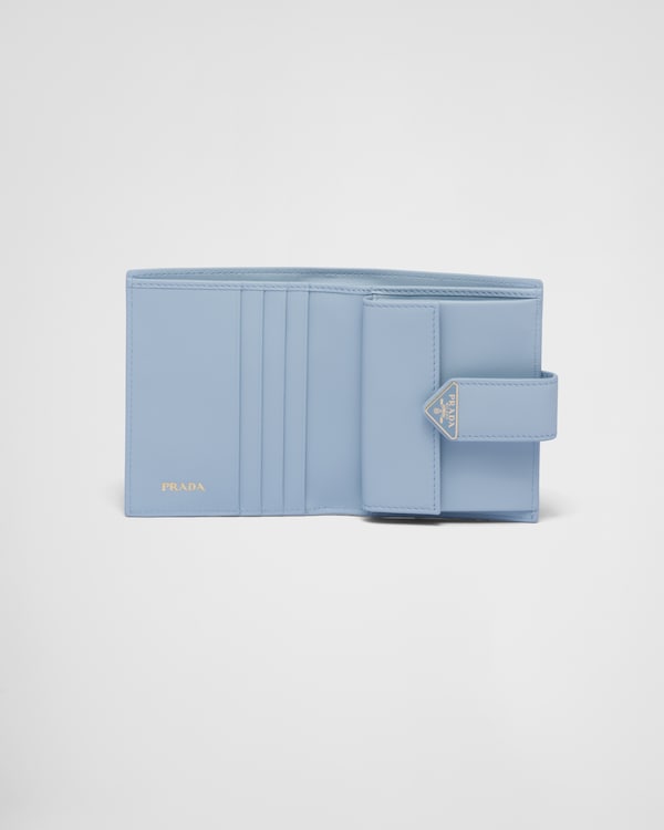 Kleine Geldbörse aus Saffiano und Leder Kleine Geldbörse aus Saffiano und Leder