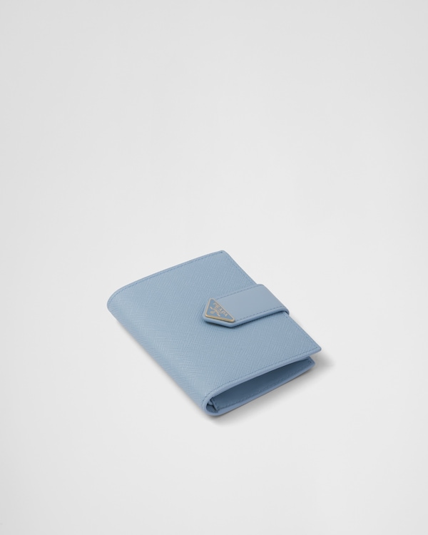 Kleine Geldbörse aus Saffiano und Leder Kleine Geldbörse aus Saffiano und Leder