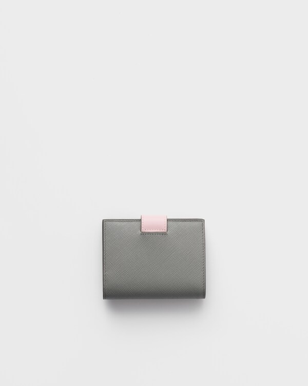 사피아노 및 가죽 반지갑 사피아노 및 가죽 반지갑