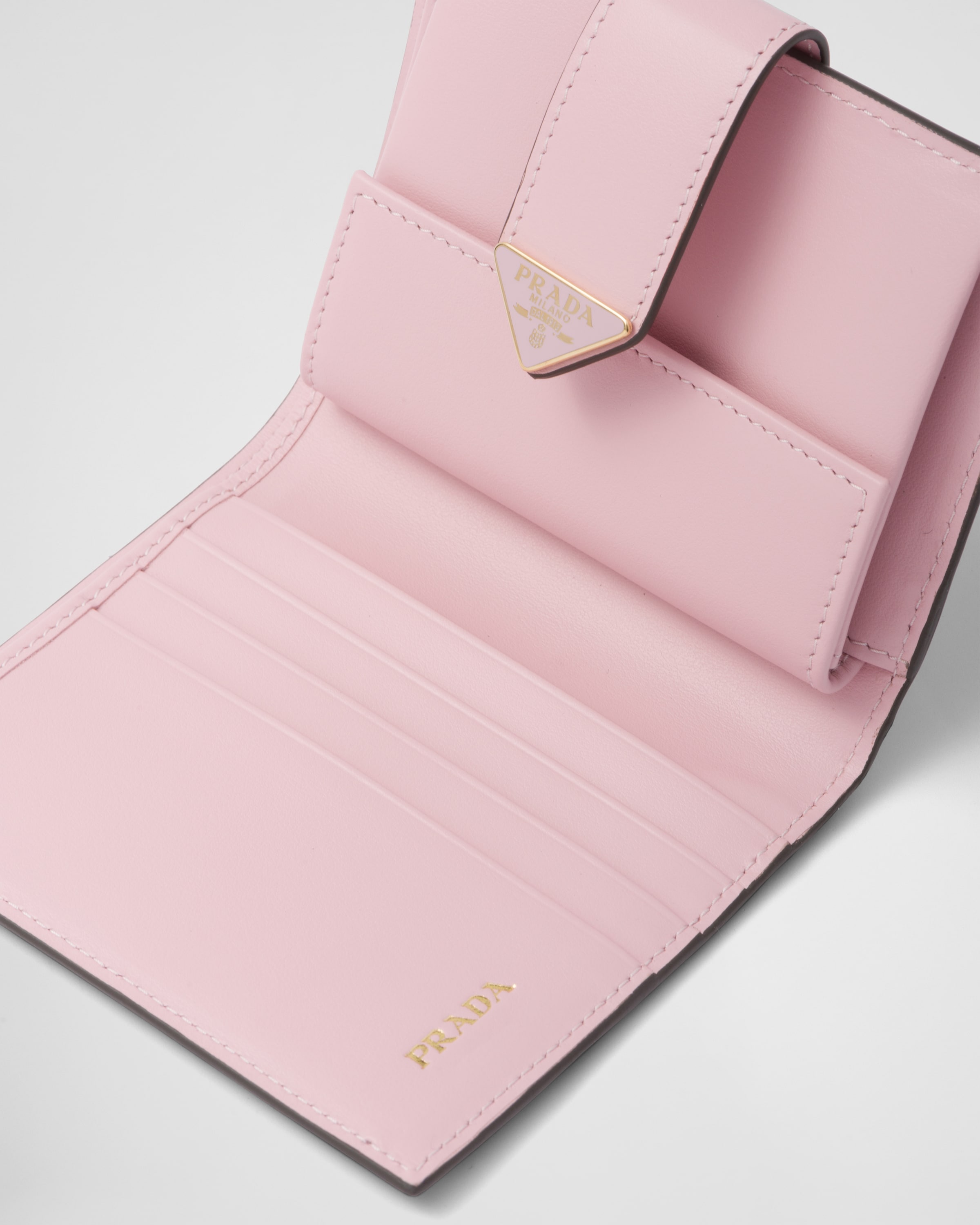 Prada محفظة صغيرة من الجلد وجلد \x22سافيانو\x22 6
