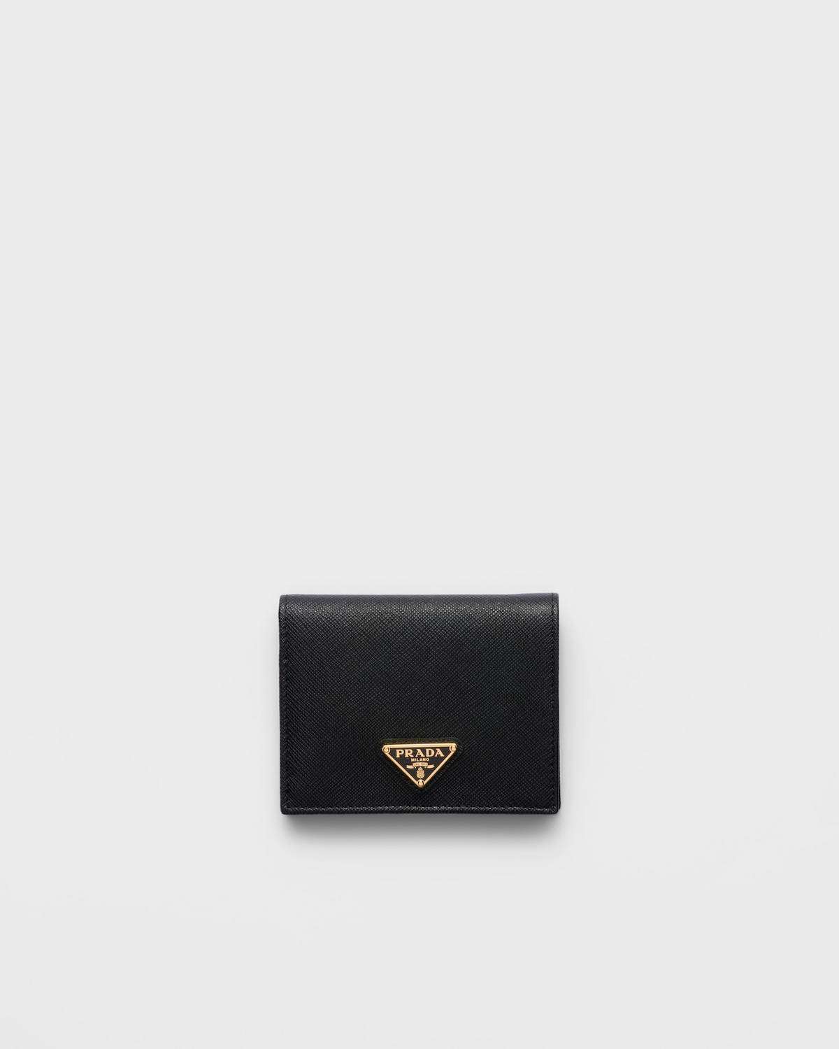 Black Small Saffiano Leather Wallet | PRADA - United States