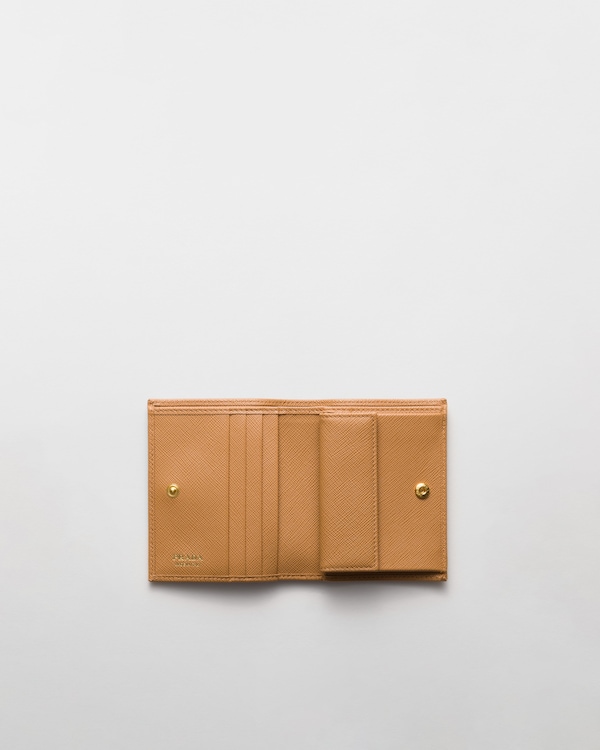 Petit portefeuille en cuir Saffiano Petit portefeuille en cuir Saffiano