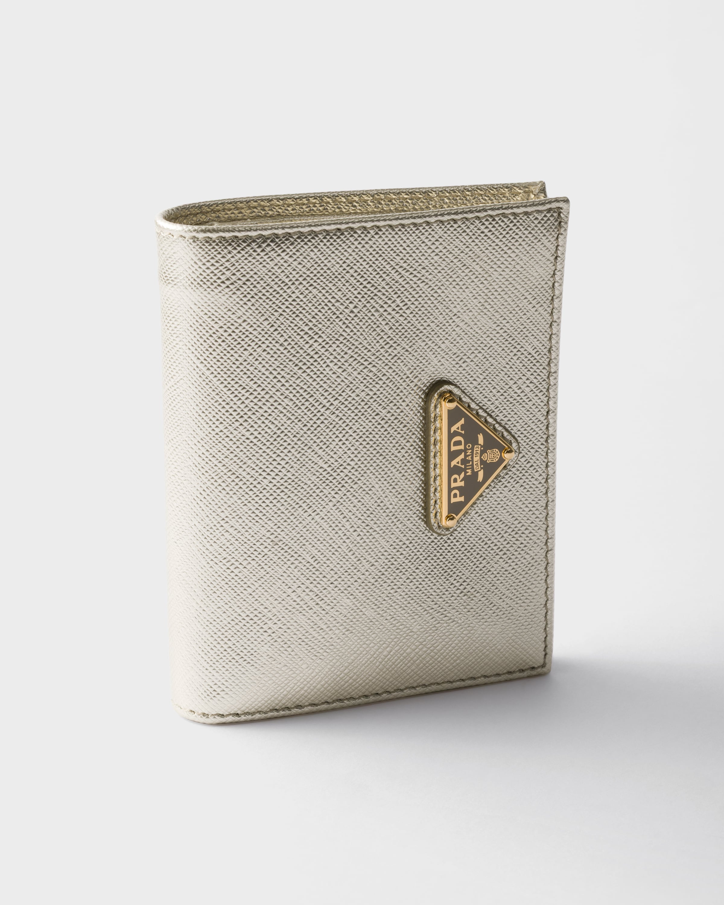 Pyrite Small Saffiano Leather Wallet | PRADA - United States