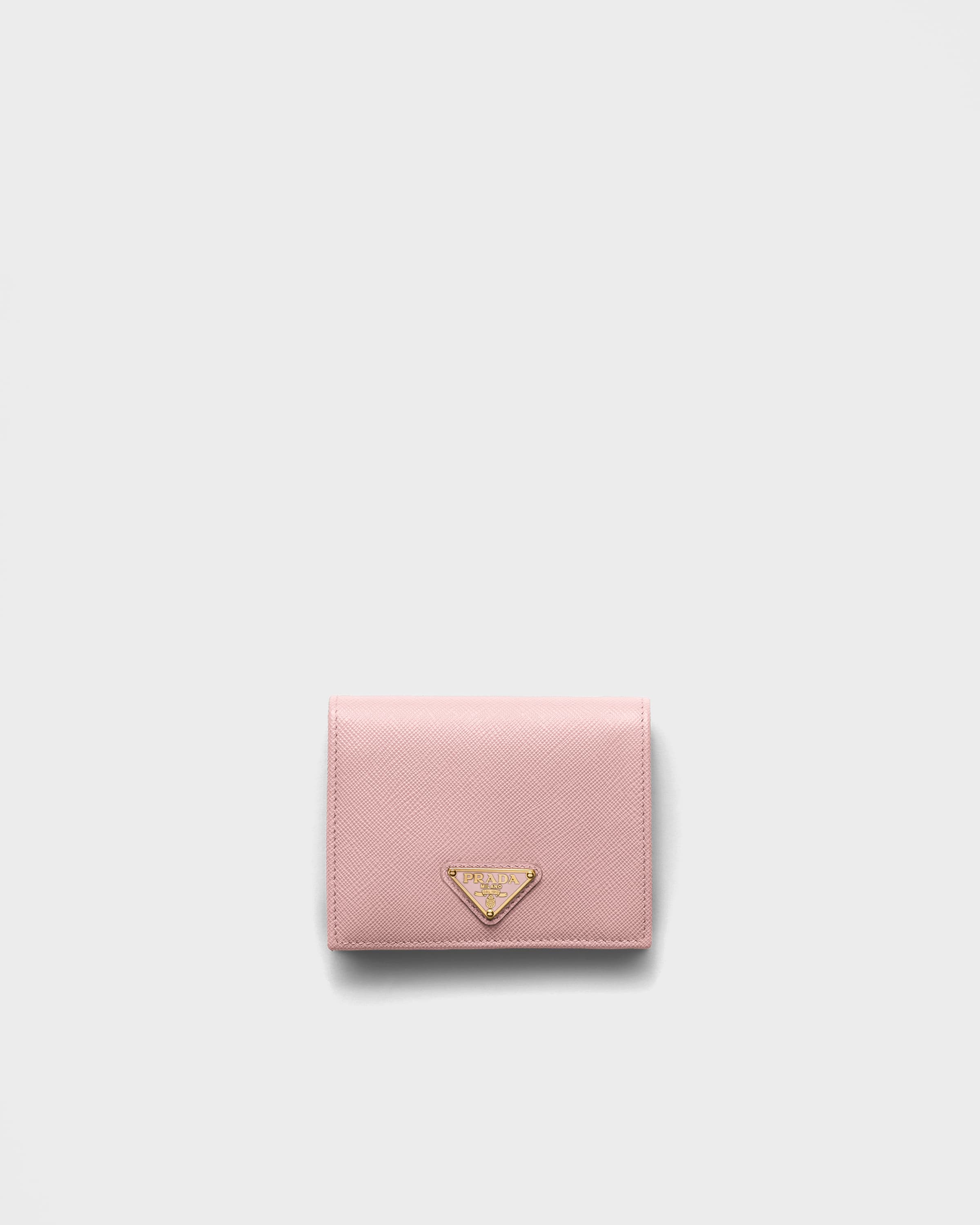 Peach Small Saffiano Leather Wallet | PRADA