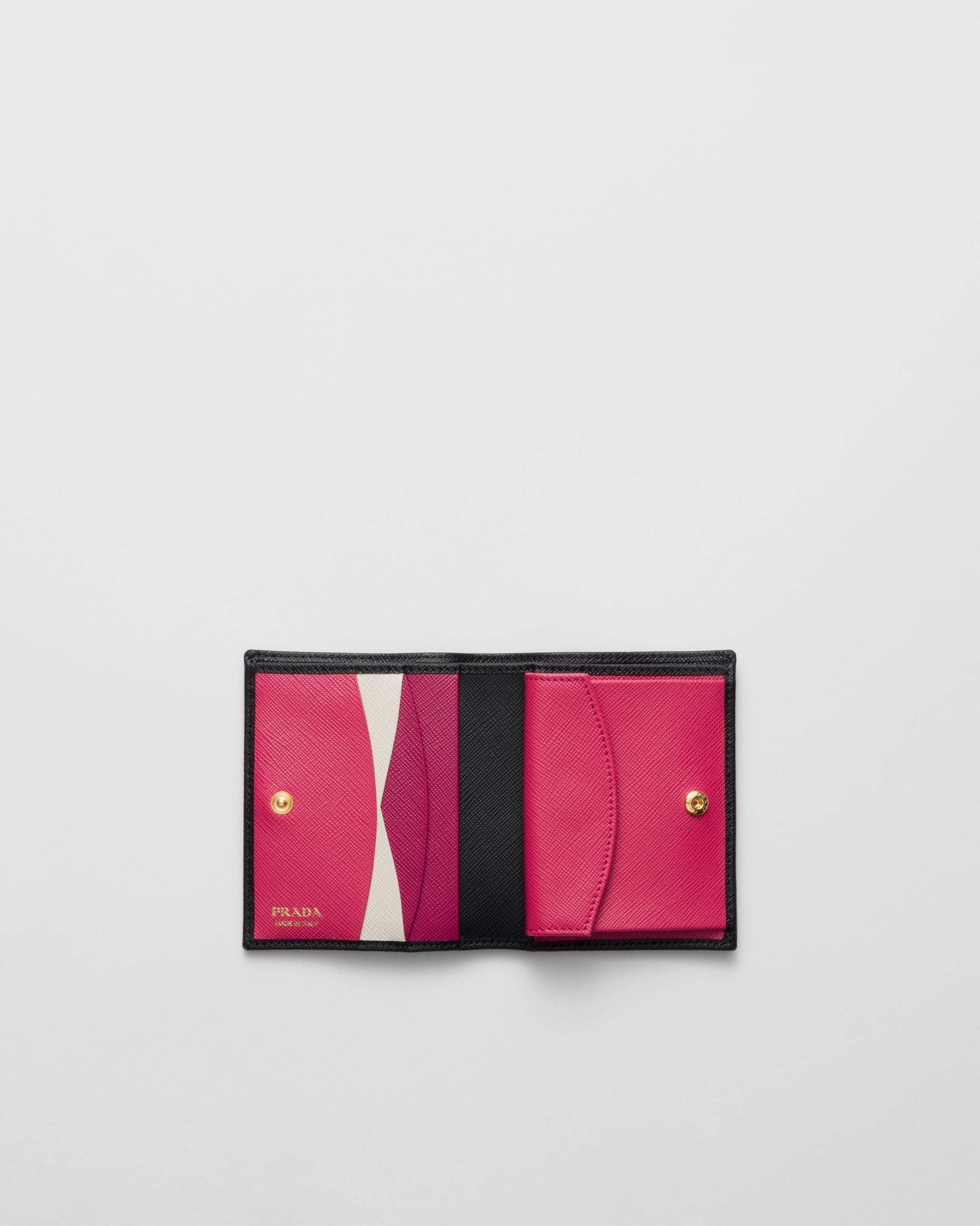 Prada saffiano multicolor wallet clearance