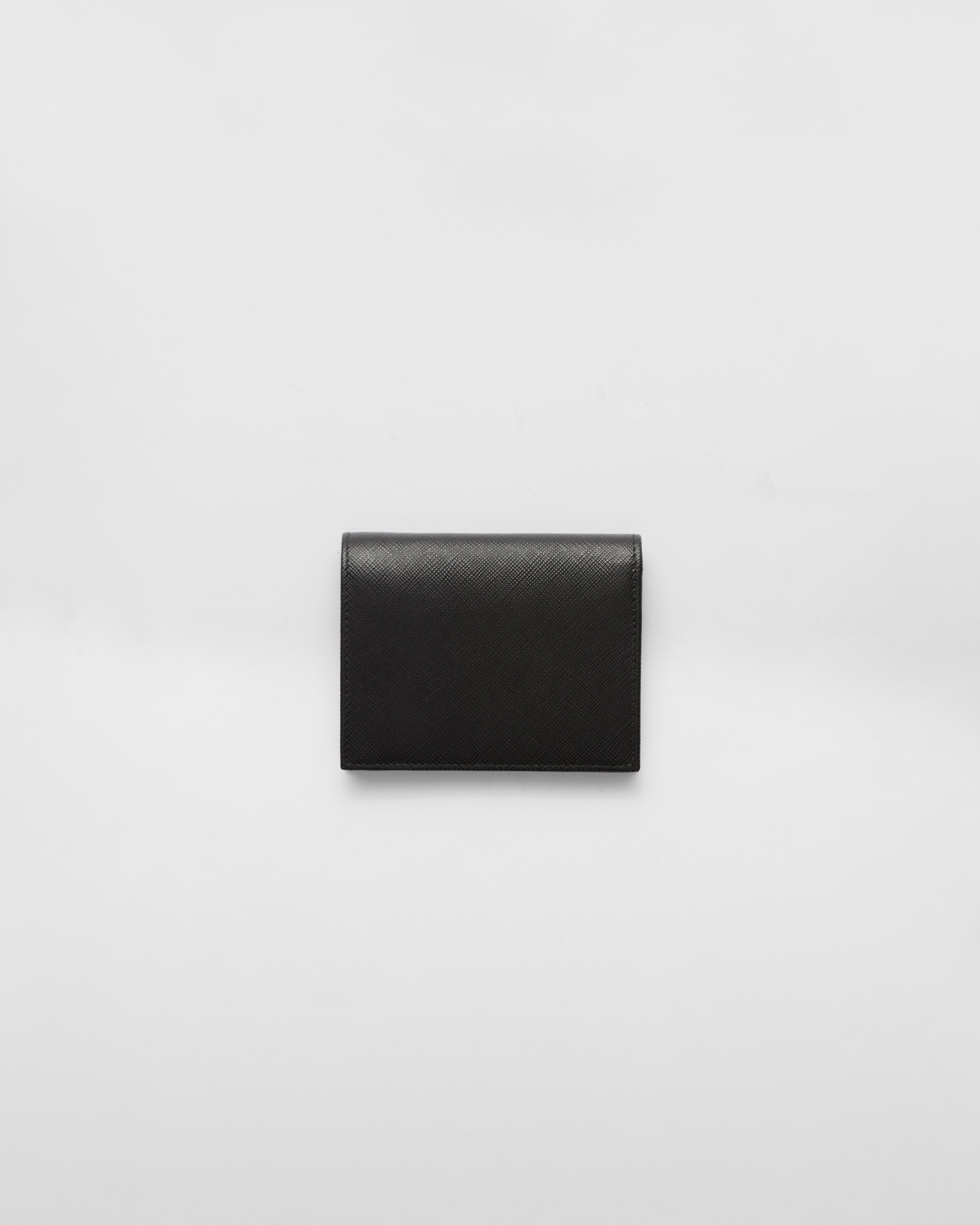 ブラック/ペールピンク サフィアーノマルチカラー 財布 | PRADA