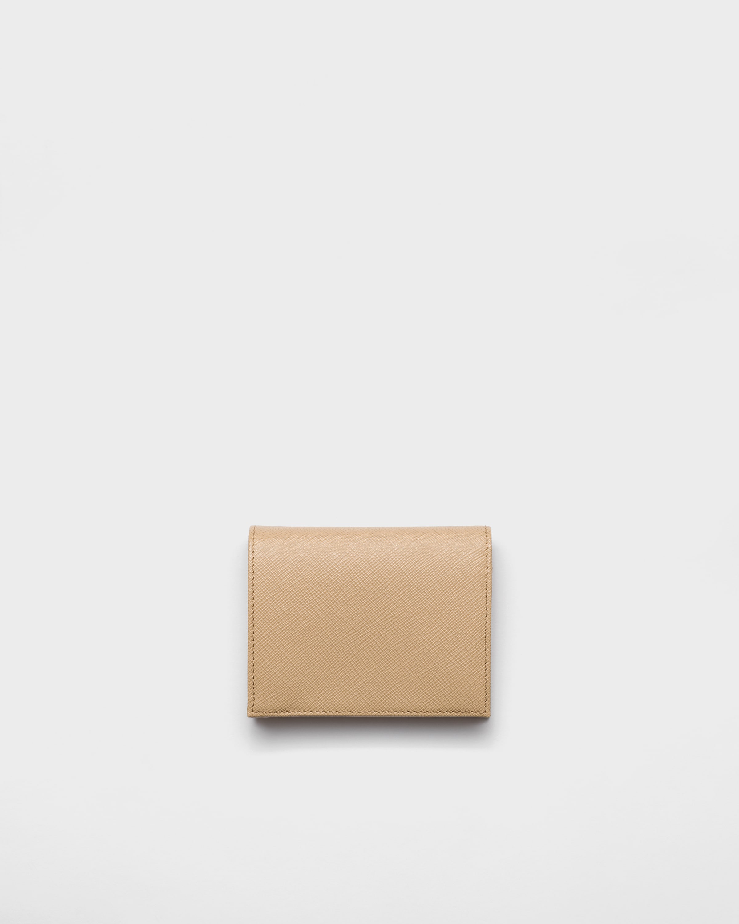 Sand/caramel Small Saffiano Leather Wallet | PRADA