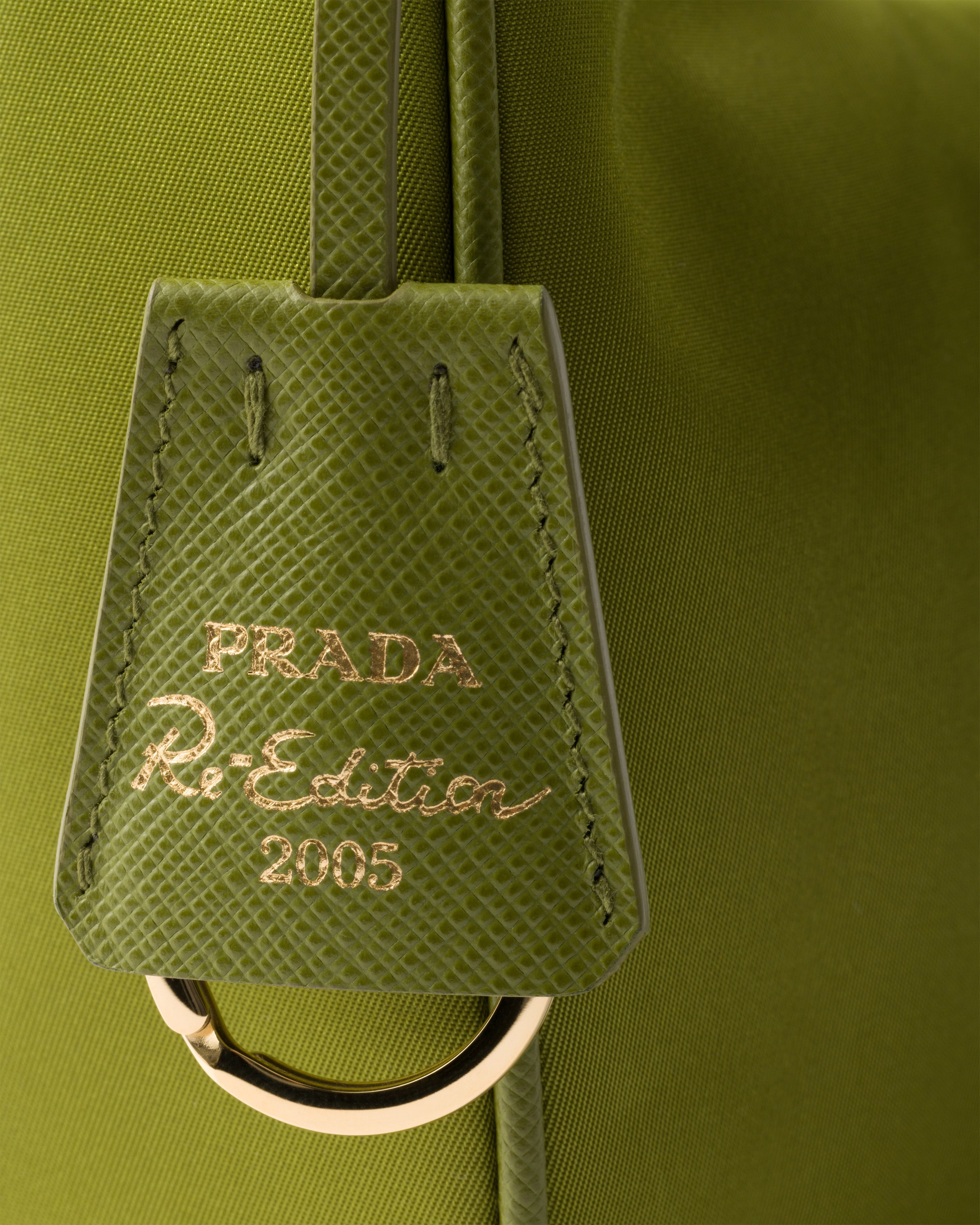 Ivy Green Prada Re-edition 2005 Re-nylon And Saffiano Mini