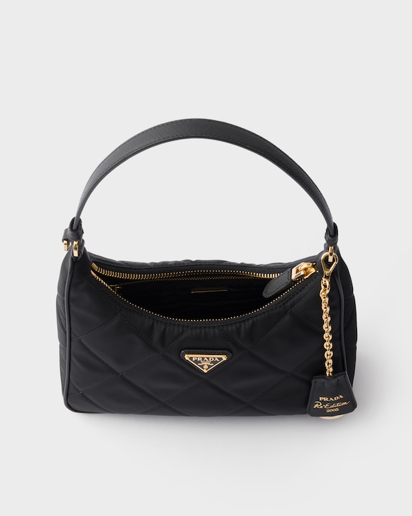 Prada Re-Edition 2005 Re-Nylon quilted mini-bag - Black Prada Re-Edition 2005 Re-Nylon quilted mini-bag - Black