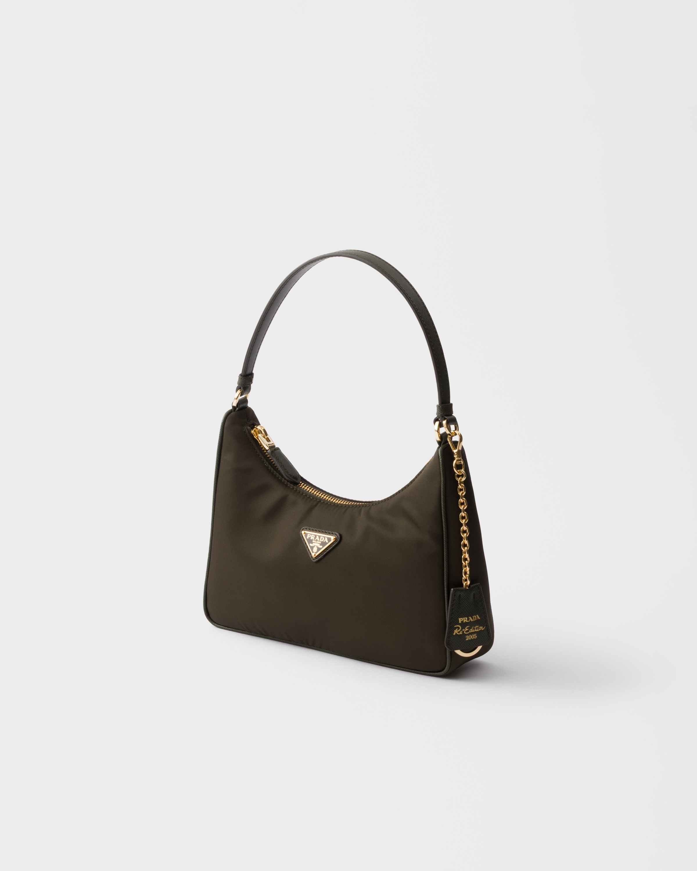 Forest Prada Re-edition 2005 Re-nylon And Saffiano Mini Bag