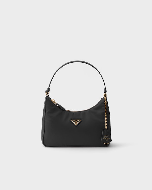 Prada Re-Edition 2005 Re-Nylon and Saffiano mini bag - Black Prada Re-Edition 2005 Re-Nylon and Saffiano mini bag - Black