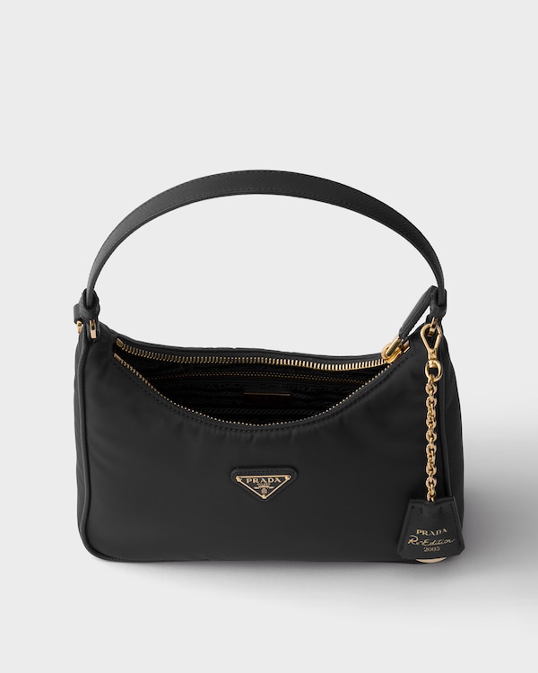 Prada Re-Edition 2005 Re-Nylon and Saffiano mini bag - Black Prada Re-Edition 2005 Re-Nylon and Saffiano mini bag - Black
