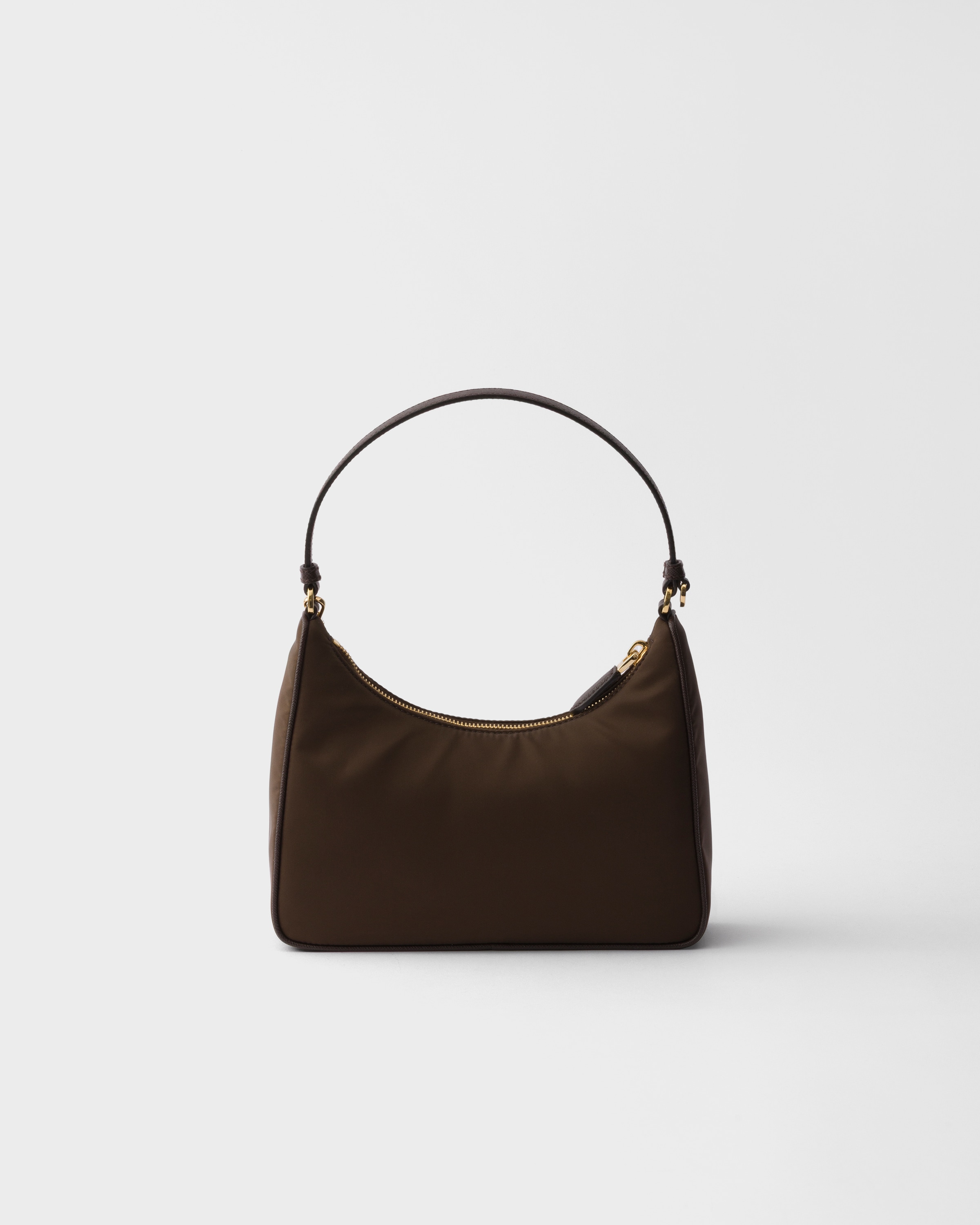 Burnt Brown Prada Re-Edition 2005 Re-Nylon and Saffiano mini bag