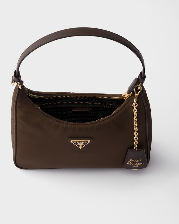 Prada Re-Edition 2005 Re-Nylon and Saffiano mini bag - Burnt Brown Prada Re-Edition 2005 Re-Nylon and Saffiano mini bag - Burnt Brown