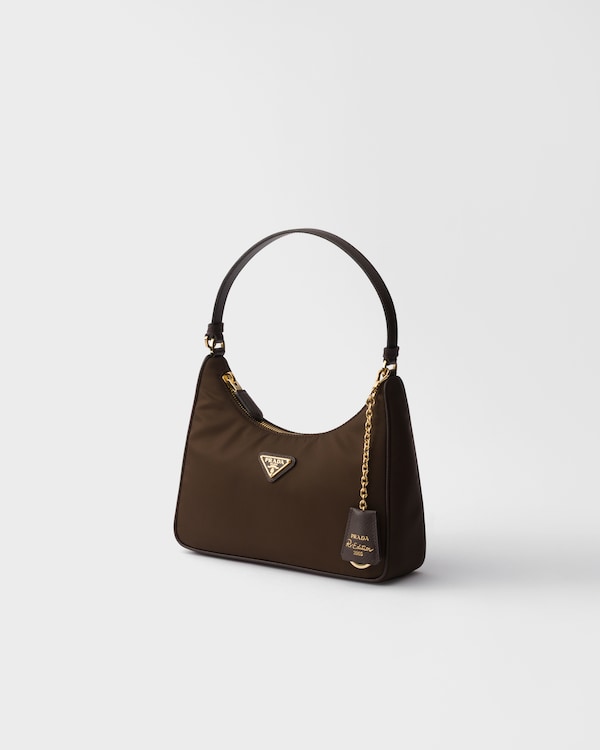 Prada Re-Edition 2005 Re-Nylon and Saffiano mini bag - Burnt Brown Prada Re-Edition 2005 Re-Nylon and Saffiano mini bag - Burnt Brown