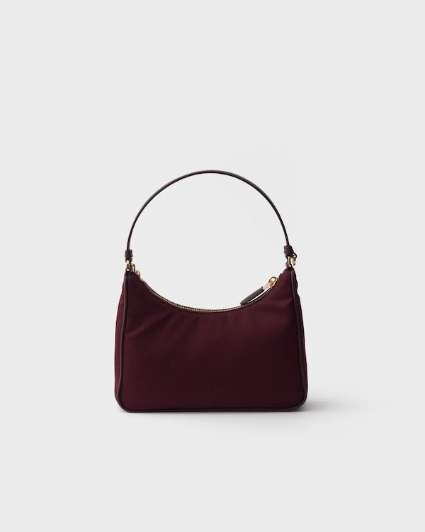 Prada Re-Edition 2005 Re-Nylon and Saffiano mini bag - Burgundy Prada Re-Edition 2005 Re-Nylon and Saffiano mini bag - Burgundy