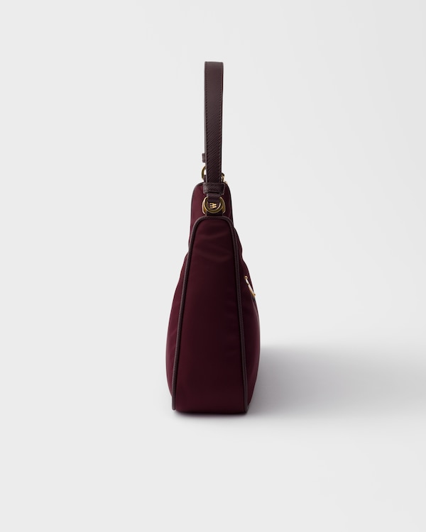 Prada Re-Edition 2005 Re-Nylon and Saffiano mini bag - Burgundy Prada Re-Edition 2005 Re-Nylon and Saffiano mini bag - Burgundy