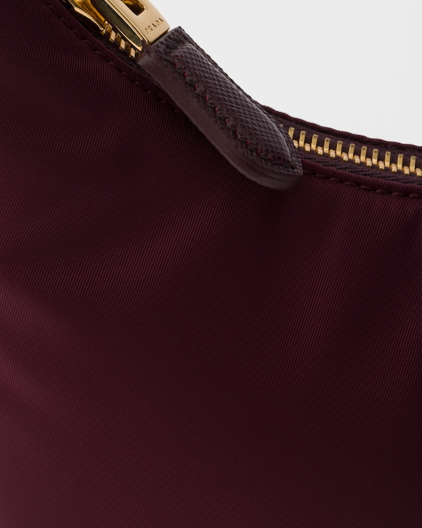 Prada Re-Edition 2005 Re-Nylon and Saffiano mini bag - Burgundy Prada Re-Edition 2005 Re-Nylon and Saffiano mini bag - Burgundy