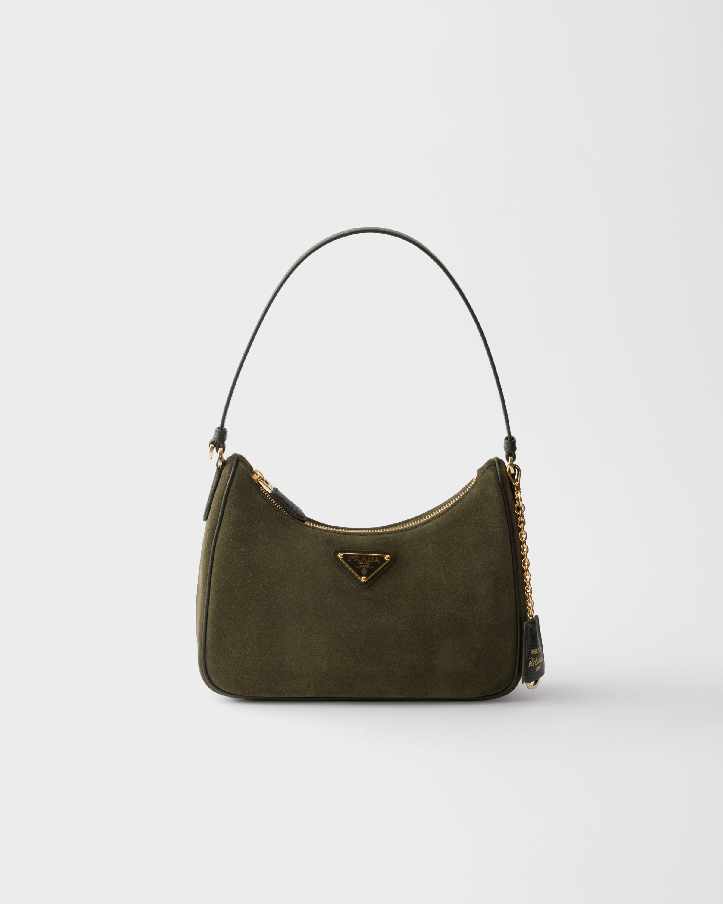 Forest Prada Re-edition 2005 Suede Mini-bag | PRADA - United States