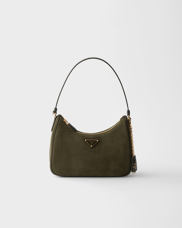 Prada Re-Edition 2005 suede mini-bag - Forest Prada Re-Edition 2005 suede mini-bag - Forest