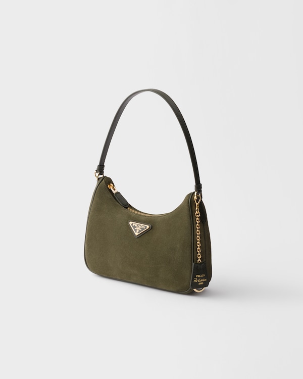 Prada Re-Edition 2005 suede mini-bag - Forest Prada Re-Edition 2005 suede mini-bag - Forest