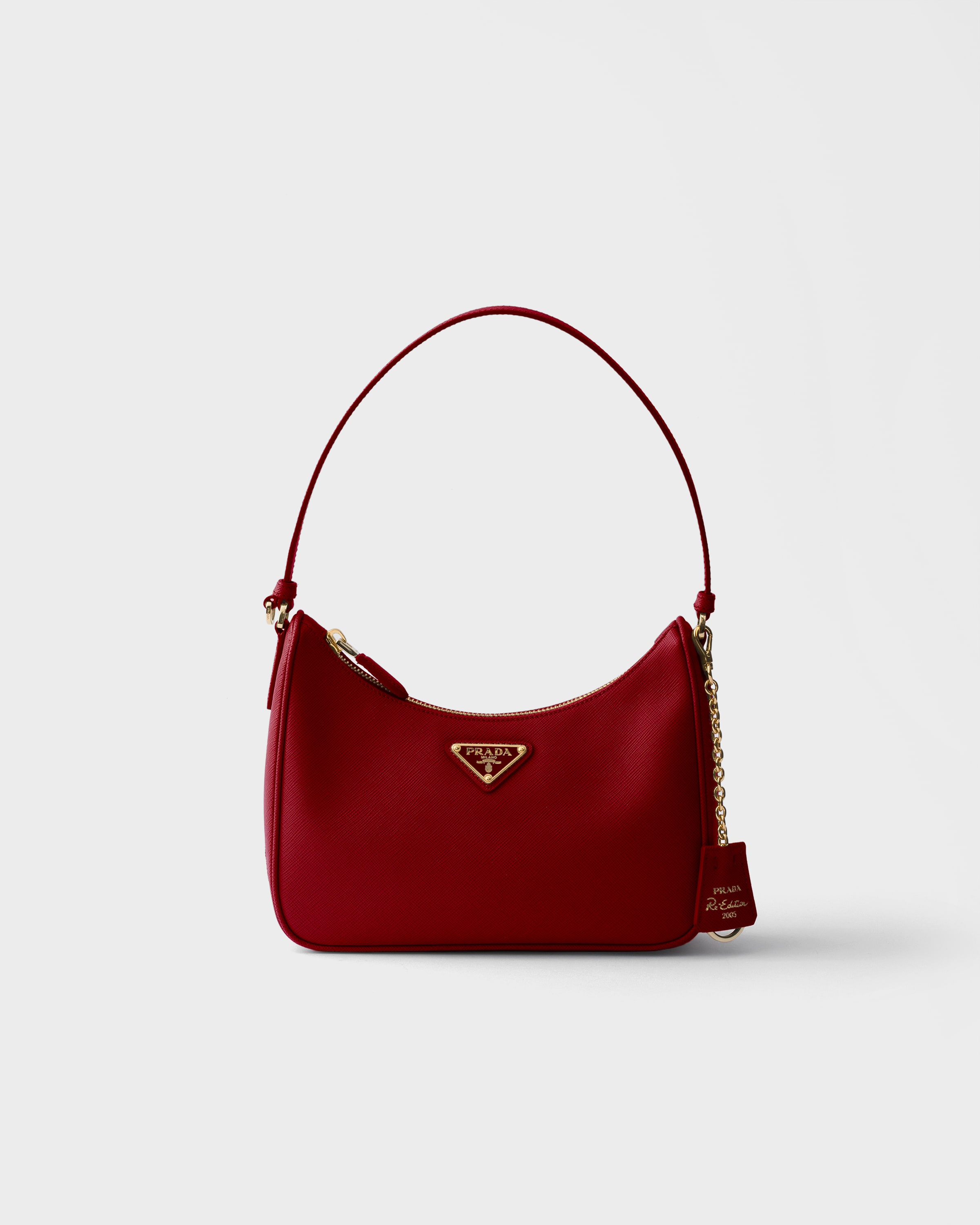 PRADA プラダ セーラー ブローチ レッド ベークライト SP 2005 Fiery Red Prada Re-Edition 2005 Saffiano leather mini-bag | PRADA