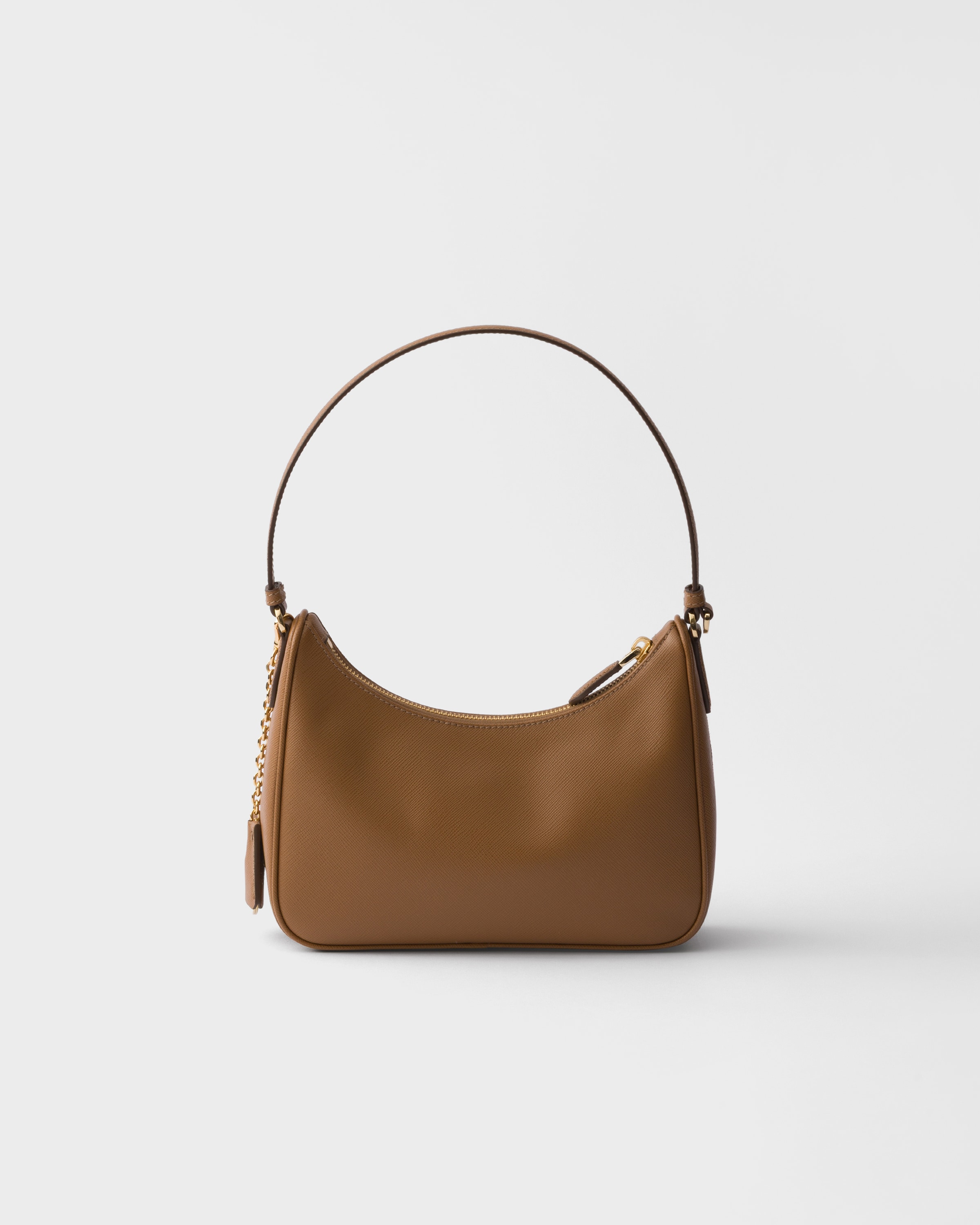 Caramel Prada Re-Edition 2005 Saffiano leather mini-bag | PRADA