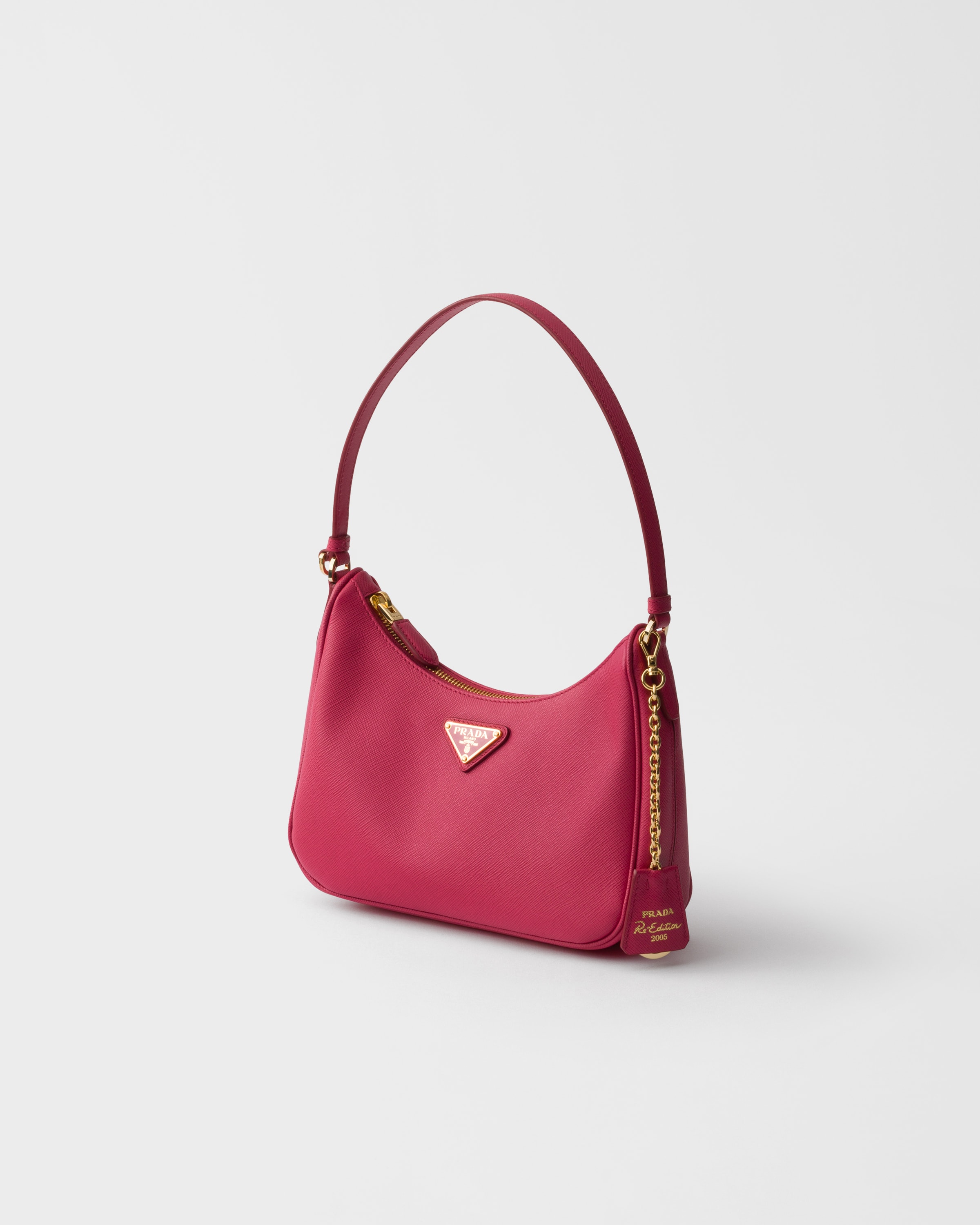 Peony Pink Prada Re-Edition 2005 Saffiano leather mini-bag | PRADA