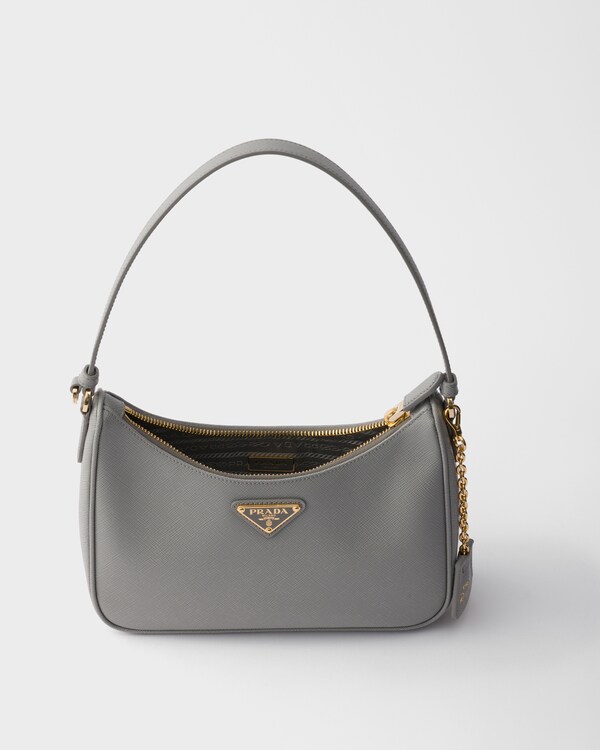 Prada Re-Edition 2005 Saffiano leather mini-bag - Cloudy Gray Prada Re-Edition 2005 Saffiano leather mini-bag - Cloudy Gray