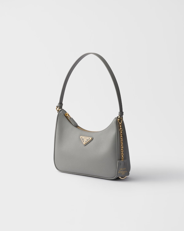 Prada Re-Edition 2005 Saffiano leather mini-bag - Cloudy Gray Prada Re-Edition 2005 Saffiano leather mini-bag - Cloudy Gray