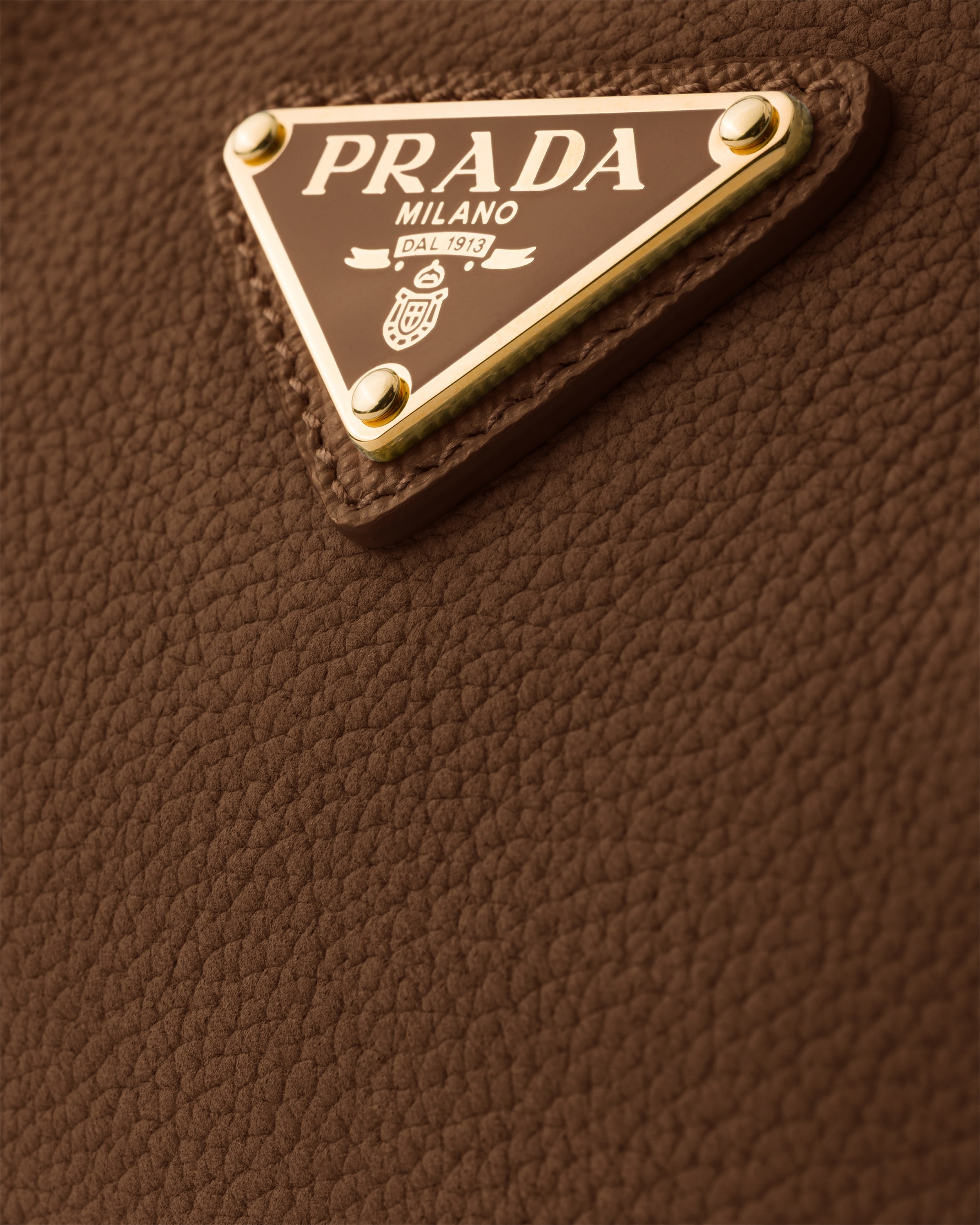 Cocoa Brown Prada Re-Edition 2005 nubuck and Saffiano leather mini