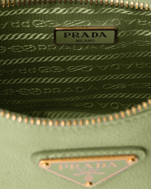 Prada Re-Edition 2005 nubuck and Saffiano leather mini-bag - Agave Prada Re-Edition 2005 nubuck and Saffiano leather mini-bag - Agave