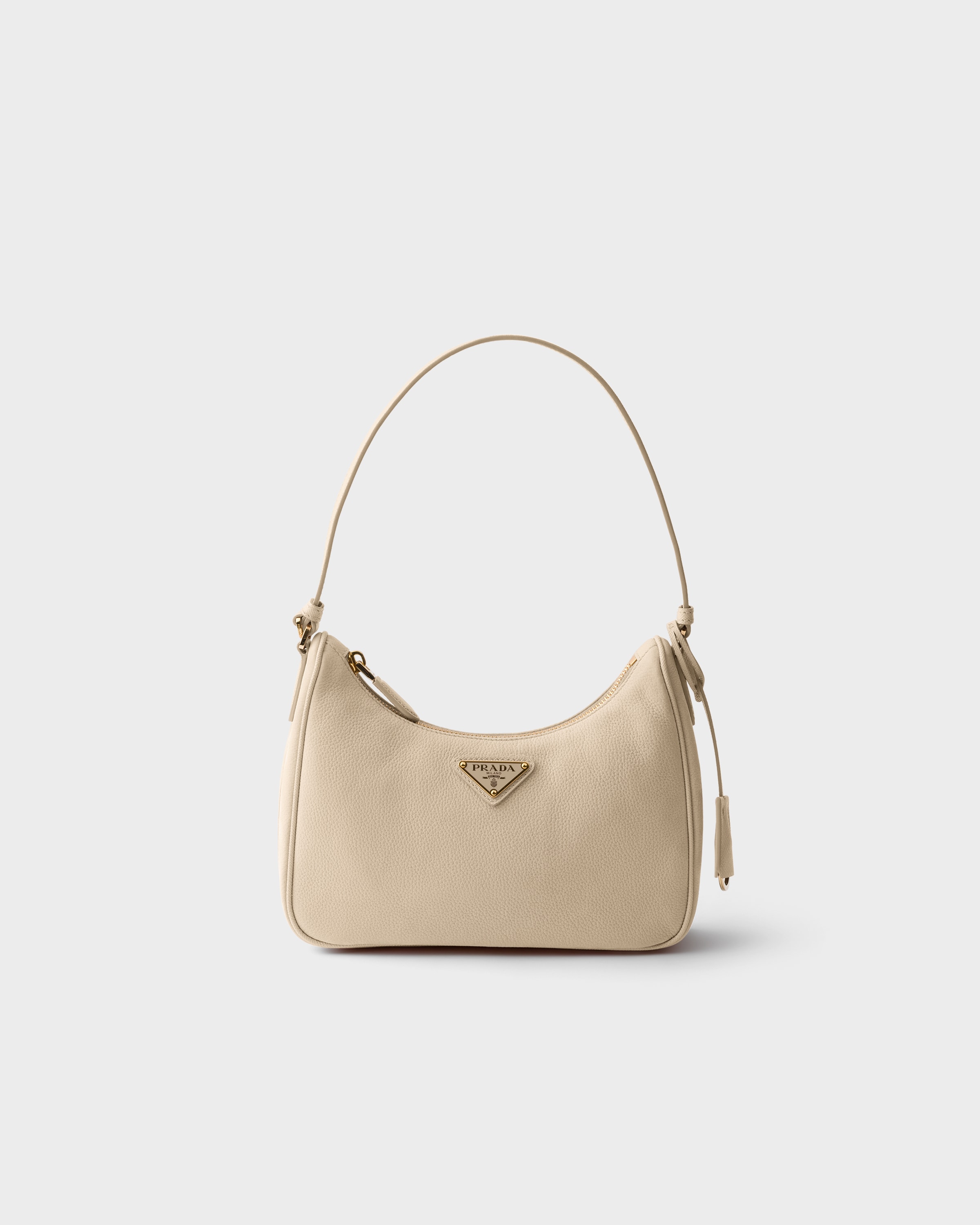 Prada Re-edition 2005 Nubuck And Saffiano Leather Mini-bag, Woman, Desert Beige