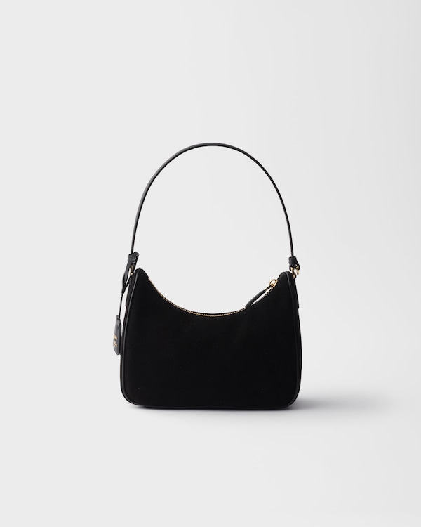 Prada Re-Edition 2005 suede mini-bag - Black Prada Re-Edition 2005 suede mini-bag - Black