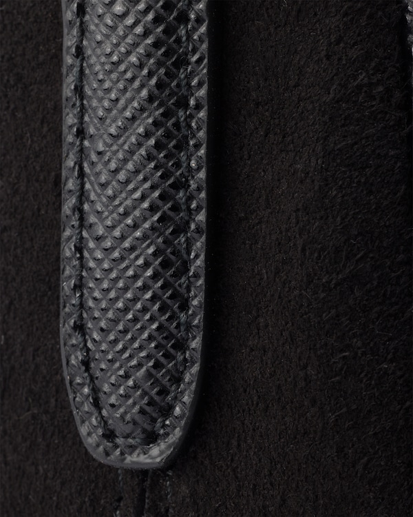 Prada Re-Edition 2005 suede mini-bag - Black Prada Re-Edition 2005 suede mini-bag - Black