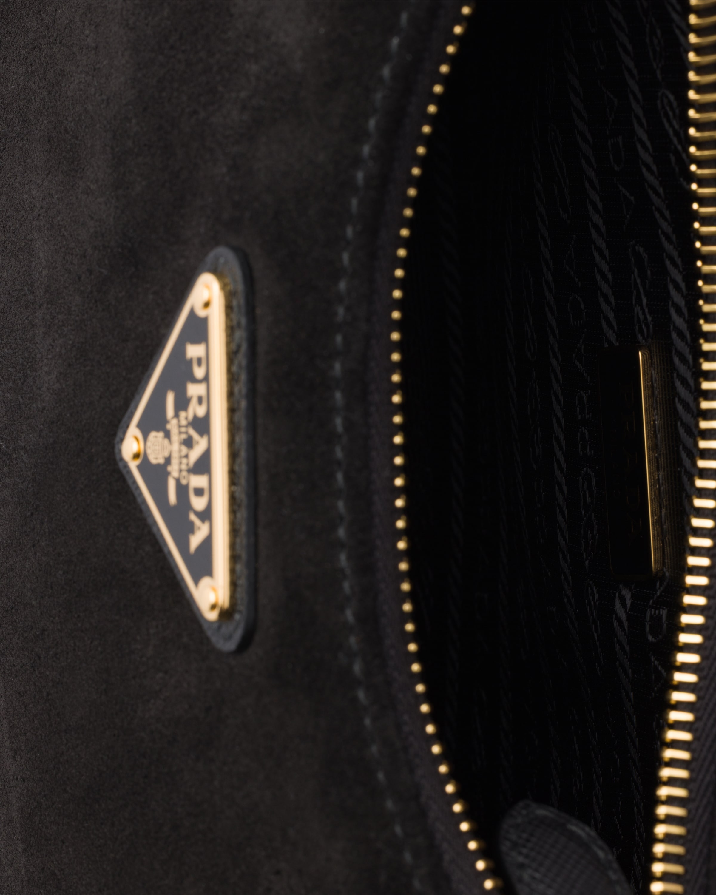 Black Prada Re-edition 2005 Suede Mini-bag | PRADA - United States