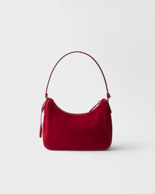 Prada Re-Edition 2005 suede mini-bag - Ruby Red Prada Re-Edition 2005 suede mini-bag - Ruby Red