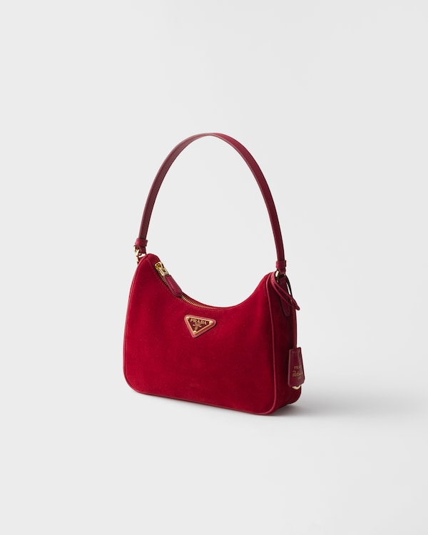 Prada Re-Edition 2005 suede mini-bag - Ruby Red Prada Re-Edition 2005 suede mini-bag - Ruby Red