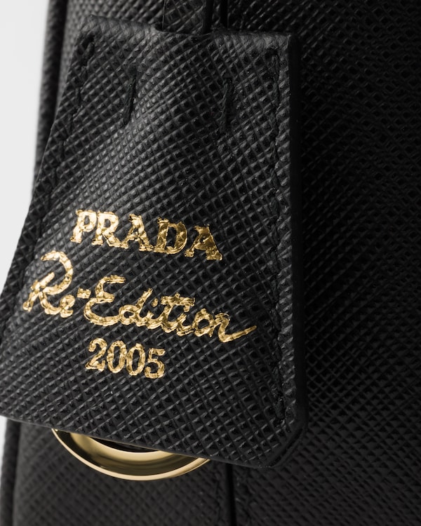 Prada Re-Edition 2005 Saffiano leather mini-bag - Black Prada Re-Edition 2005 Saffiano leather mini-bag - Black