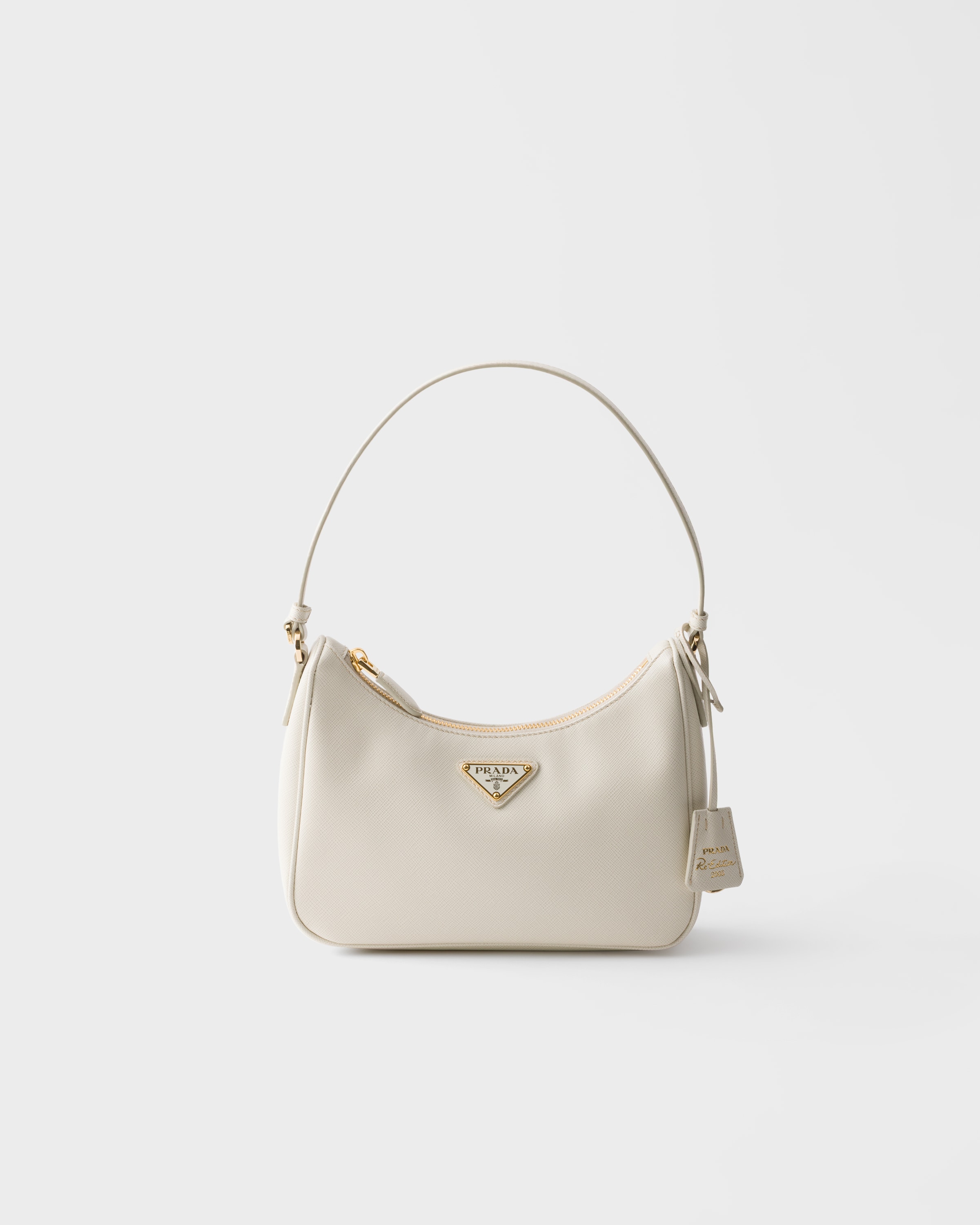 Chalk White Prada Re-edition 2005 Saffiano Leather Mini-bag | PRADA