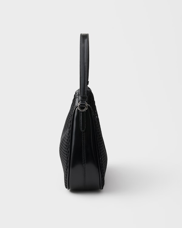 Prada Re-Edition 2005 mesh and brushed leather bag - Black Prada Re-Edition 2005 mesh and brushed leather bag - Black